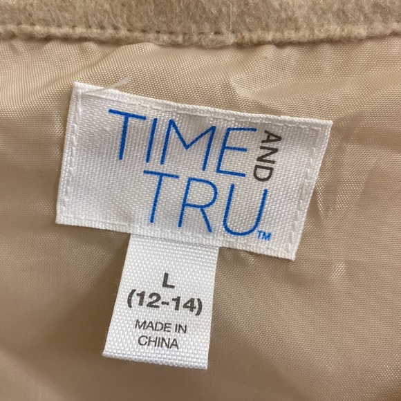 Time and Tru women’s oversized jacket - cream - size Large - Picture 3 of 3